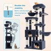 Hey-brother Cat Tree Tower with Tiered Padded Platforms, Condos, MPJ084G