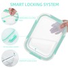C CREST 12 Pack Airtight Glass Containers for Fresh and