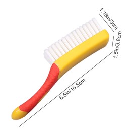 1 Pcs Shoe Brush Multifunctional Canvas Shoe Cleaning Brush Soft Hair Shoe Washing Brush with Handle for Sneakers Canvas Shoes Clothes Cleaning