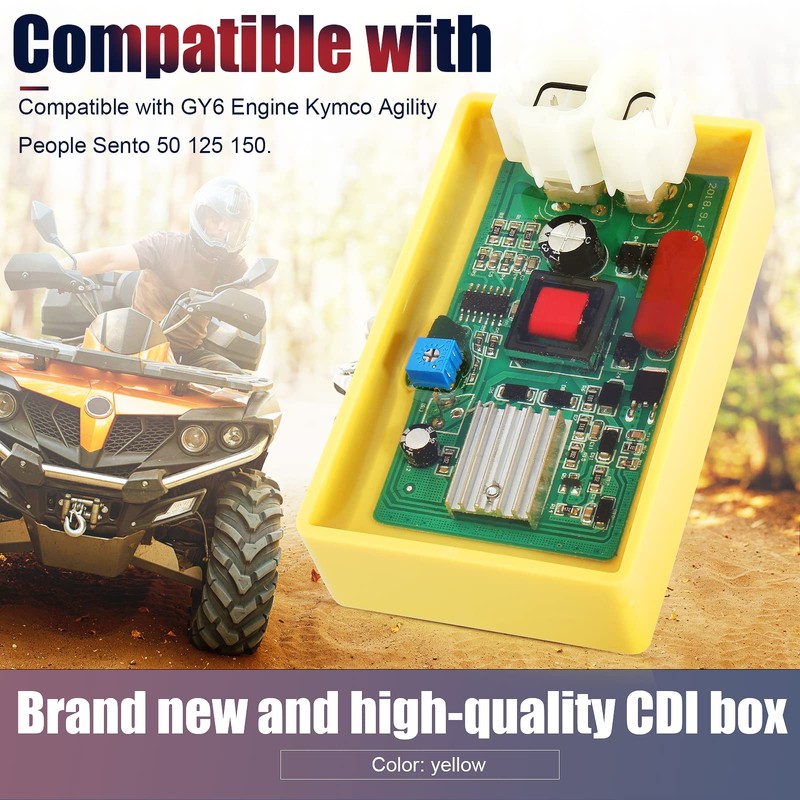 QAZAKY Adjustable High Performance Racing 6 Pin DC CDI Box