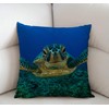 Swono Sea Turtle Cotton Linen Throw Pillow Case Cushion Cover
