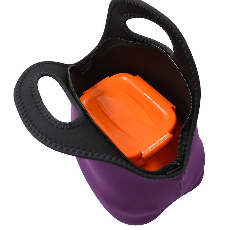 Insulated Neoprene Lunch Bag Gourmet Tote Cooler Warm Pouch for