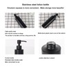 Soap Dispenser, 350ml Matte Black Stainless Steel Soap Dispenser Slim
