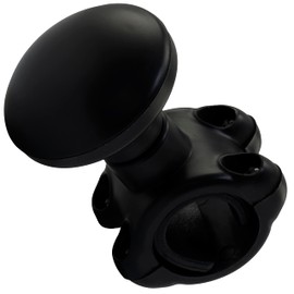 AERZETIX - C64601 – Steering Wheel Ball – Universal Diameter 49 mm – Knob / Aid Handle – Colour Black – for Car Tractor Lawn Mower Boat Truck Vehicle Buses