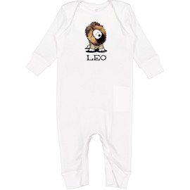 inktastic LEO Lion Westie Baby Romper Coveralls Newborn White - KiniArt 5e53