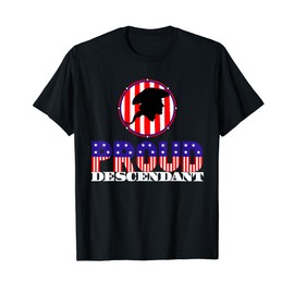 Proud Descendant of American Revolution Veteran Flag T-Shirt