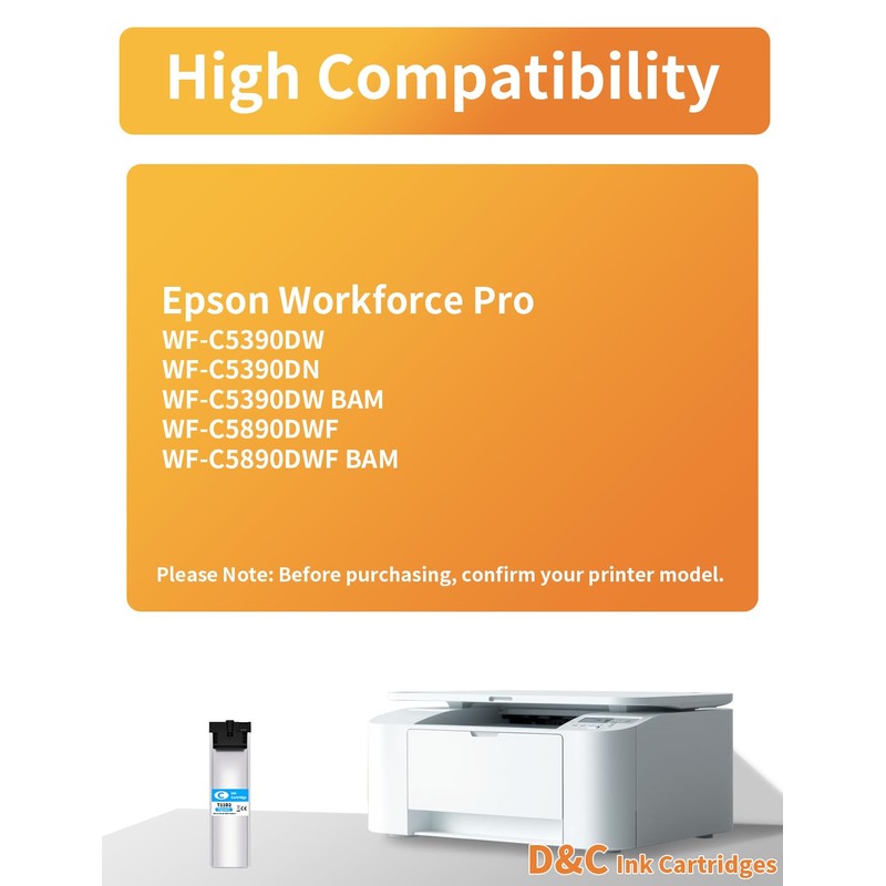 D&C T11D2 Printer Cartridges for Epson T11D2 Cartridges Compatible with