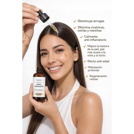 Aceite Rosa Mosqueta Puro – Paquete de 12 frascos de Aceite Facial Regenerador e Hidratante, Ayuda a Mejorar Cicatrices, Estrías y Manchas – 30 ml, 100% Virgen Prensado en Frío