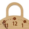 Wall Clock 10 Inch Round Silent Decorative Battery Operated Wooden