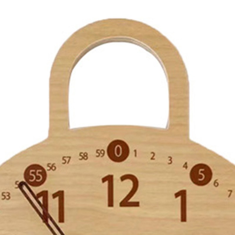 Wall Clock 10 Inch Round Silent Decorative Battery Operated Wooden