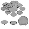 20 Pcs Plastic Hole Covers,35mm Diameter Grey Round Plugs for