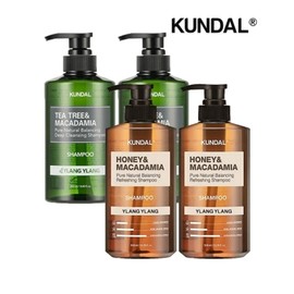Nature Shampoo Ylang Ylang 500ml x 2 + Deep Cleansing Oily Shampoo Ylang Ylang 500ml x 2 / 네이처 샴푸 일랑일랑 500ml x2개+딥클렌징 지성샴푸 일랑일랑 500ml x2개