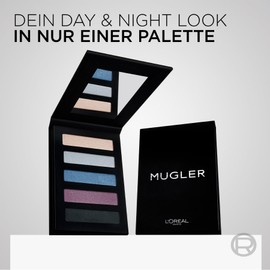 L'Oréal Paris x Mugler Limited Edition Eyeshadow Palette Midnight Highly Pigmented Eyeshadow for Dramatic Eye Looks, 8 g