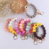 Fuqimanman2020 Daisy Flower Silicone Beads Wristlet Keychain Cute Sunflower Key