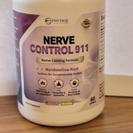 Phytage Nerve Control 911 Natural Plant Based Nerve Health Supplement   NEW 60