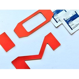 Orange Rear Letters Compatible with Taco 2024-Up Tailgate Selfadhesive ABS Plastic Inserts