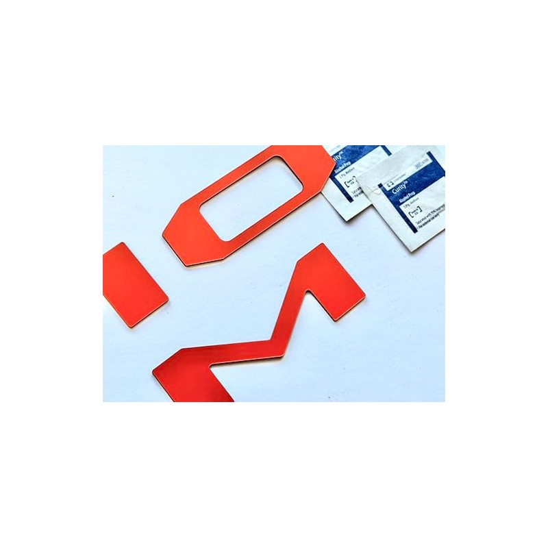 Orange Rear Letters Compatible with Taco 2024-Up Tailgate Selfadhesive ABS