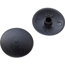 Screw Cap Covers - for 2 Square drive screws - Black (100 per Pack)