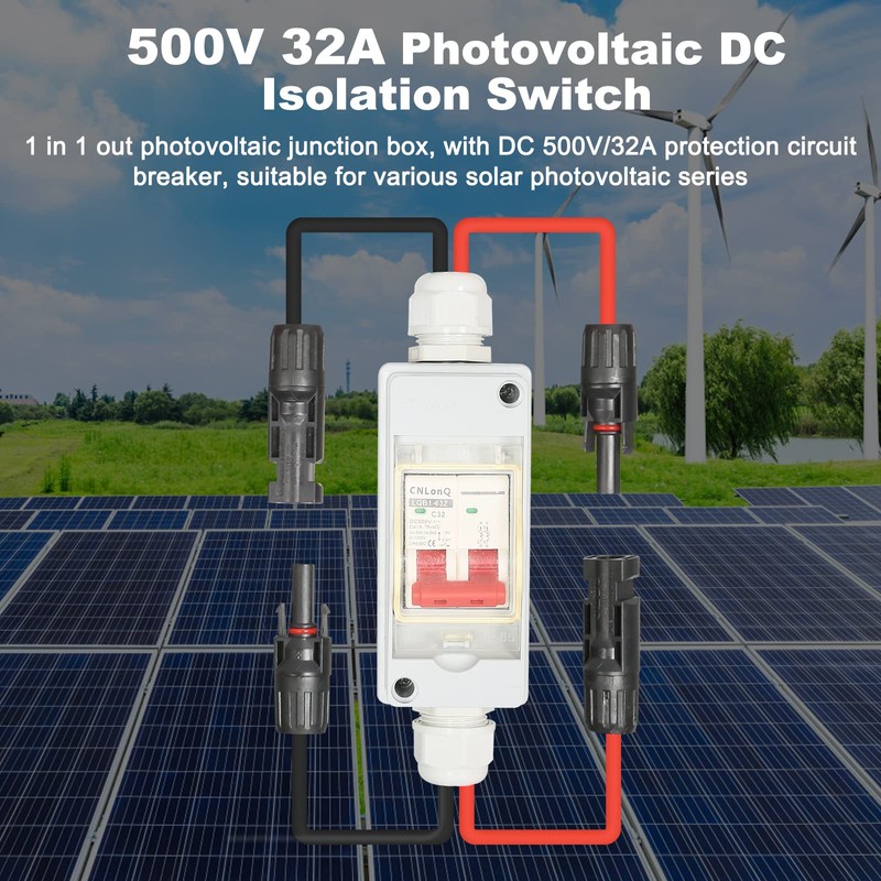 Jadeshay Photovoltaic DC Isolator Switch, 500 V 32 A Circuit