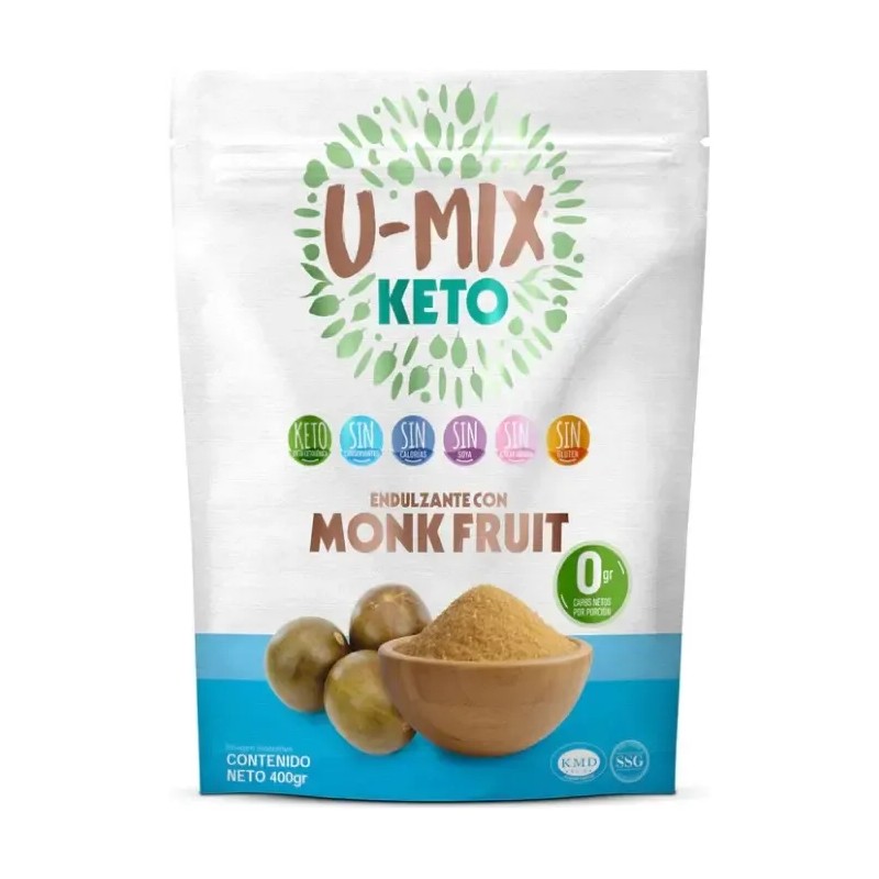 Pre Mezcla Keto Monk Fruit V25% Sin Gluten 400 Gr
