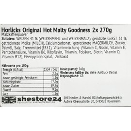 Original Hot Malty Goodness Soluble Instant Malt Coffee Grain Coffee Beverage Powder 2X 270G - Imported From Shestore24