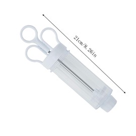 Cupcake Injector/Decorating Icing Set, 9-Piece Set, Stainless Steel Laminating gunCookie gunSqueeze cookie makerCream laminating gunLaminating nozzleSoluble beansBaking tools (White 9pcs)