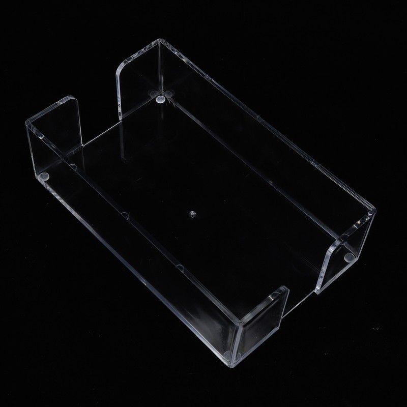 Acrylic Napkin Holder Transparent Uncapped Bathroom Napkin Holder for 23x14x6cm