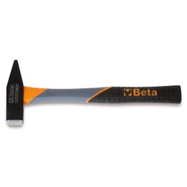 Beta 1370T Schlosserhammer, Universalhammer (Tool Länge: 280 mm, Werkzeug Stiel aus Fasern, Hammer aus robustem Material, höchste Qualität aus Italien, deutsches Modell), Schwarz/Orange