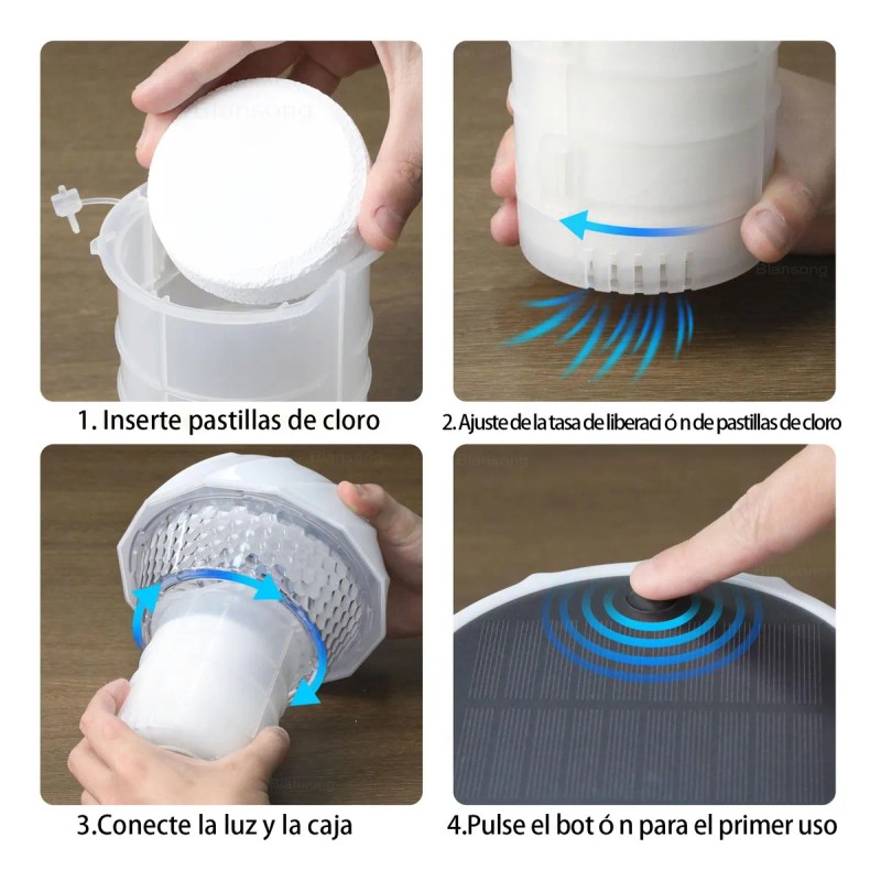 Luces Para Alberca,flotador Solar Cloro Piscina,accesorios