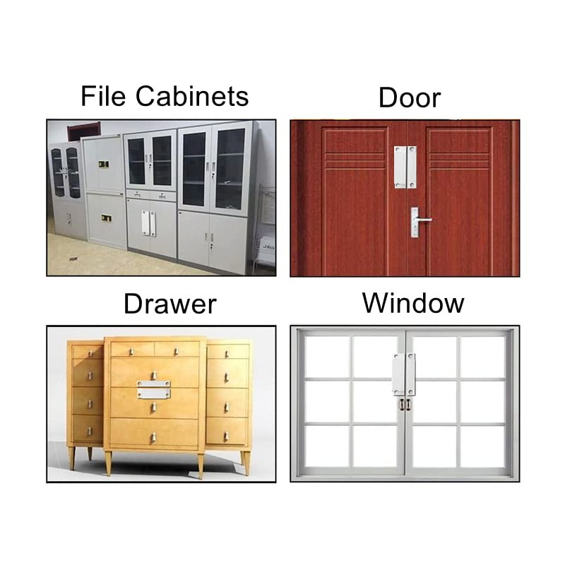Fielect 2Pcs MC-31 Surface Mount Wired N.O. Door Contact Sensor
