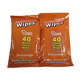 Leather Cleaning Wipes X80 (Car Furniture Sofa Seat Couch Bag Sterilising Extra Strength)