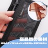 DEVENTORZ Pencil Case, Transparent, Mesh Pouch, Mesh Case, Large Capacity,