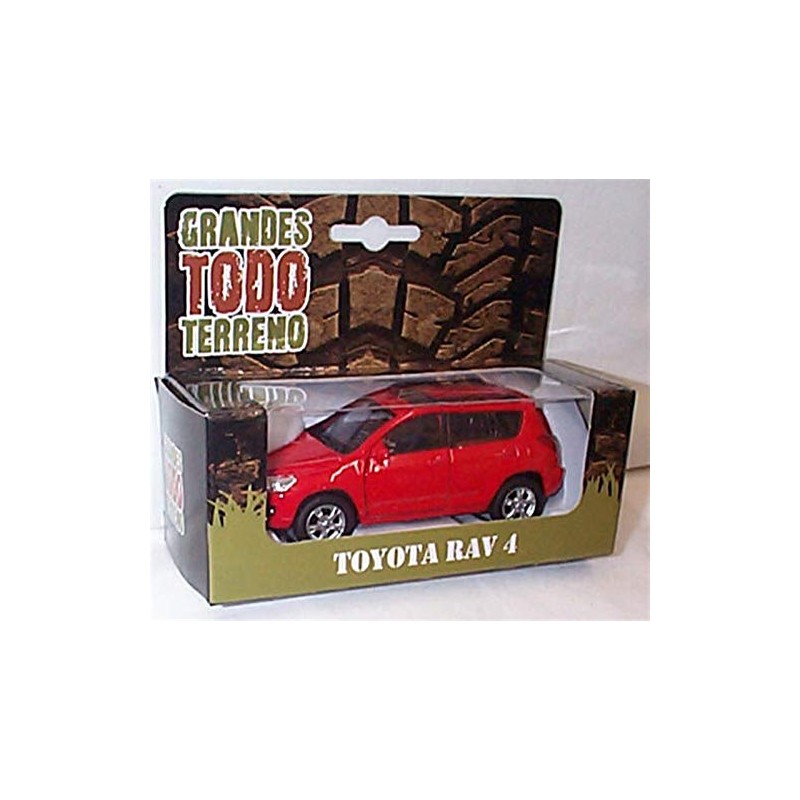 Welly T0Y0TA RAV 4 Red Opening Front Doors Diecast Model