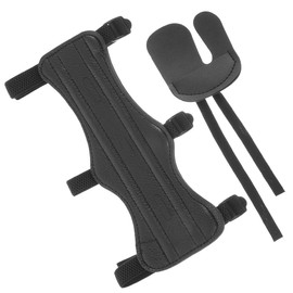 EIHI Two-piece set arm protection, archery arm protection, archery forearm protection with finger tab, archery accessories for exercise, running, jogging, gymnastics