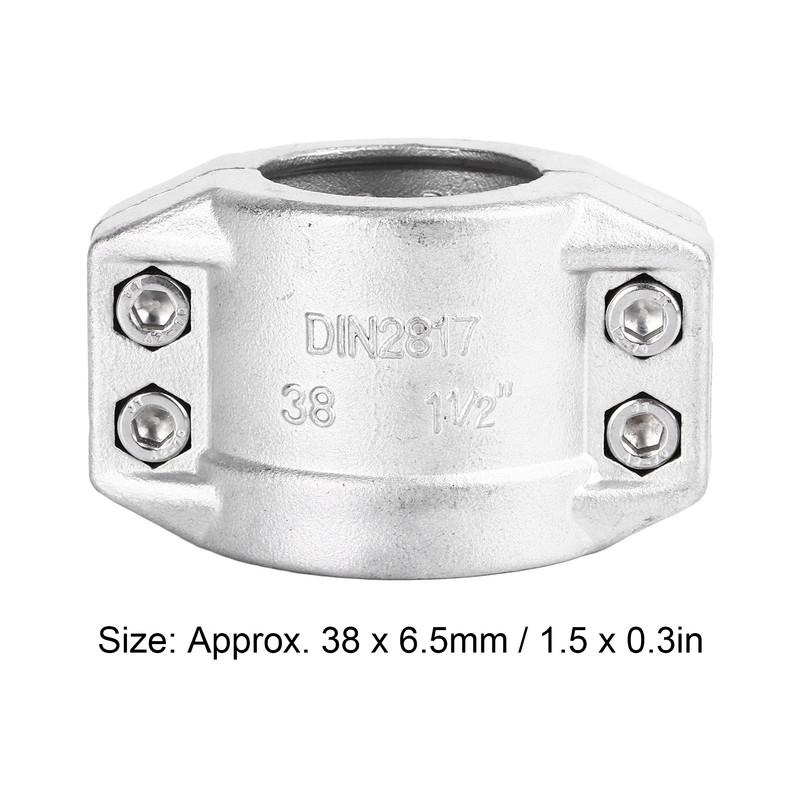 Pipe Hanger Bracket Clamp 304 Stainless Steel 2 Pieces TC