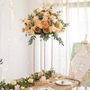 OIHYA 3PCS Cylinder Stands for Parties, Gold Metal Plant Cylinder