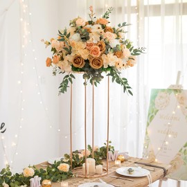 OIHYA 3PCS Cylinder Stands for Parties, Gold Metal Plant Cylinder Stands