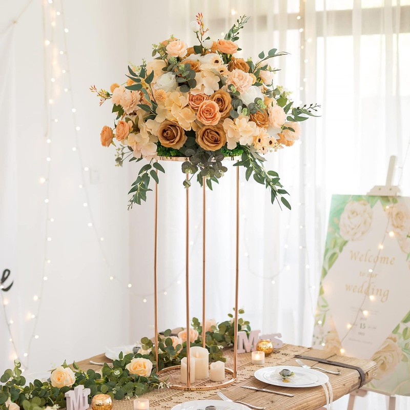 OIHYA 3PCS Cylinder Stands for Parties, Gold Metal Plant Cylinder