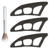 NHQZ Lidschatten schablone,3 Stück lidschatten-werkzeuge,lidschatten applikator, Augen-Make-up-Hilfe mit Make-up-Pinsel,eyeliner schablone