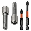 IUSOT SDS Plus Adapter 6.35 mm Pack of 2 SDS