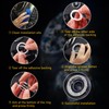 Kewucn Bling Crystal Double Rhinestone Car Engine Start Decoration Ring,