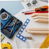 Operitacx High Precision Architecture Ruler Metric Woodwork Square Tape Measure