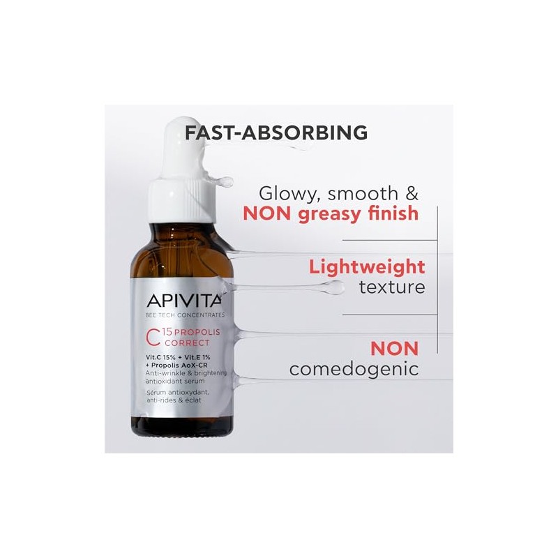 APIVITA Bee Tech Sérum C15 Propolis Correct – Sérum Antiedad