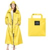 Nsyee Womens Long Raincoats Waterproof Rain Jacket Lightweight Breathable Hooded