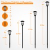 ZOOHAR Solar Pathway Flame Lights - Outdoor Solar LEDs with