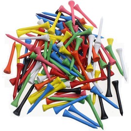 KOFULL Professional Golf Wooden Tees Golf Tees Wooden Size 54mm(2-1/8") Wooden Golf Tee -100 Pcs/Pack
