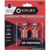 COLBY VALVE EMERGENCY TIRE VALVES 2-PACK - ORANGE COLOR (CV-EV30)