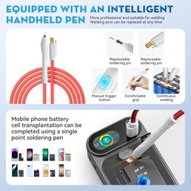 Spot Welder, 99 Gears Adjustable Farad Capacitor Battery Spot Welder With Color Display,Dual Farad Portable Spot Welder, Spot Welding 0.1MM-0.4MM for Stainless Steel/Nickel Strip /18650 Battery Pack