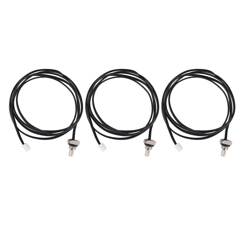 10Pcs Thermistor Sensor NTC Temperature Probe Hex Head 1 Meter