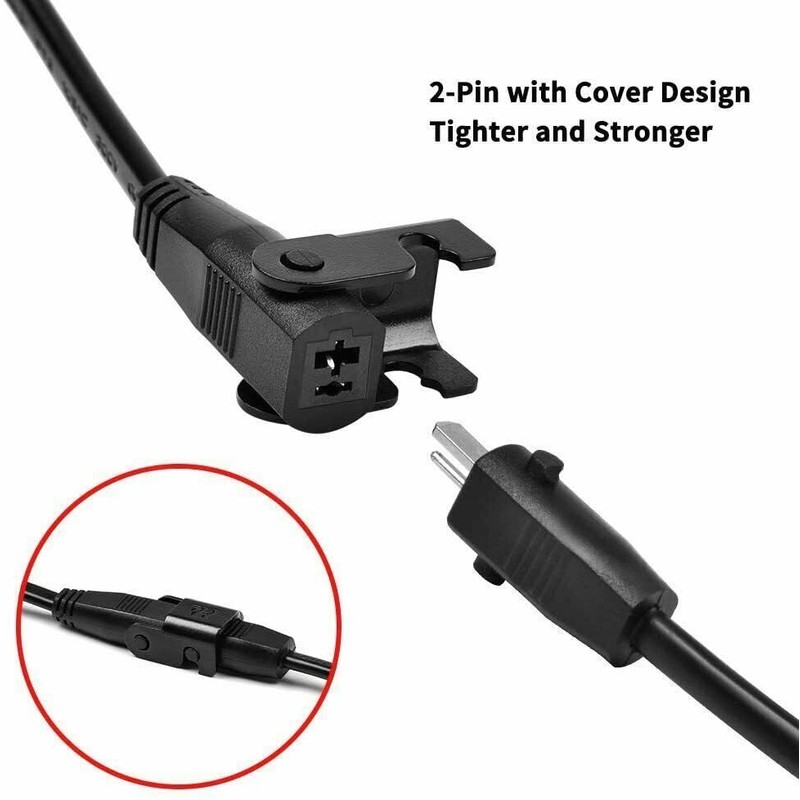 Marg 1.6ft Extension 2-Pin Sofa Recliner DC Output Cable Power